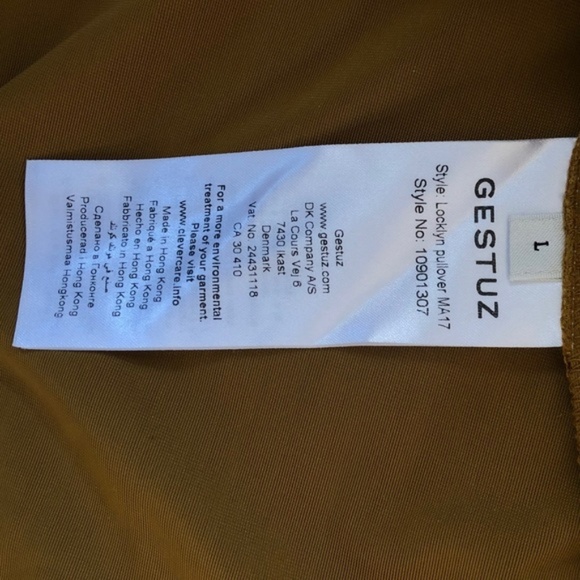 REPOSH Gestuz gold velvet locklyn pullover - Picture 3 of 6